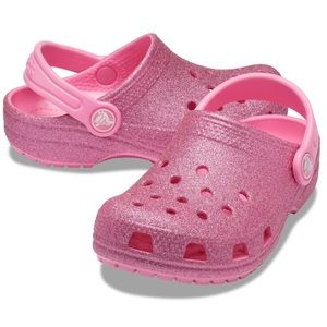 Classic Pink Glitter crocs 🎀